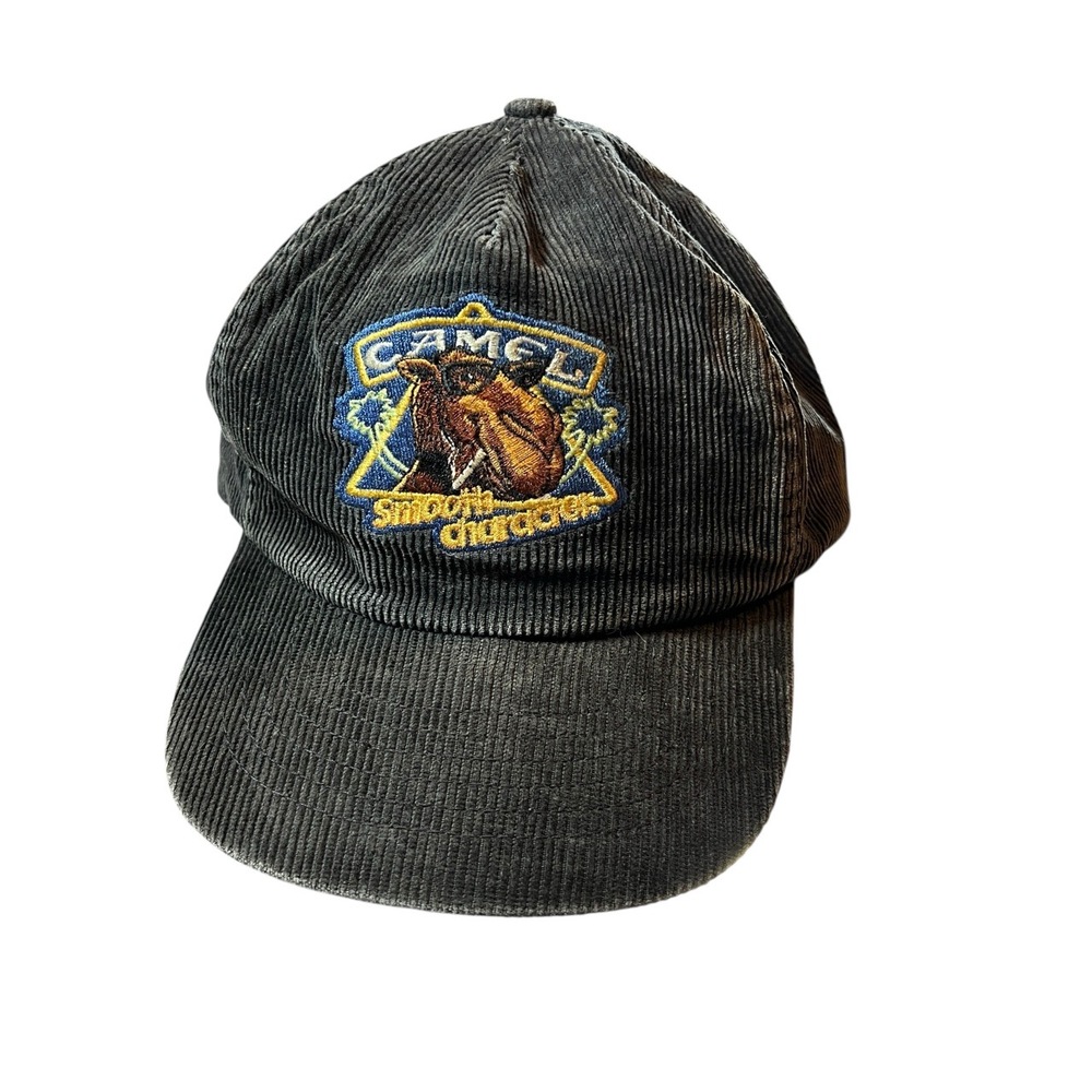 Vintage Camel Joe Camel Corduroy Snapback Hat Smooth Character Promo 90s‎